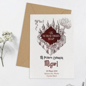 invitación comunión harry potter
