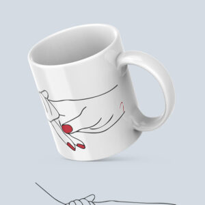 taza manos personalizada